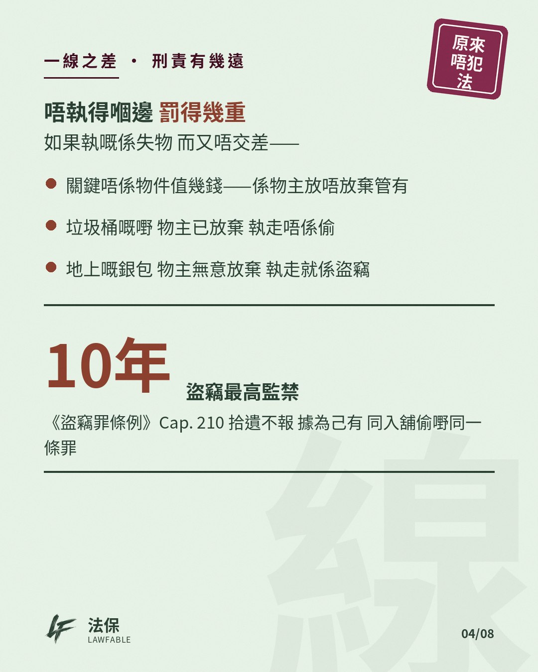 原來唔犯法04 第 4 卡